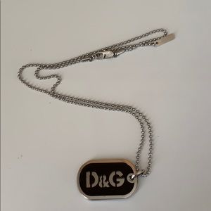 Dolce and Gabbana authentic dog tag necklace